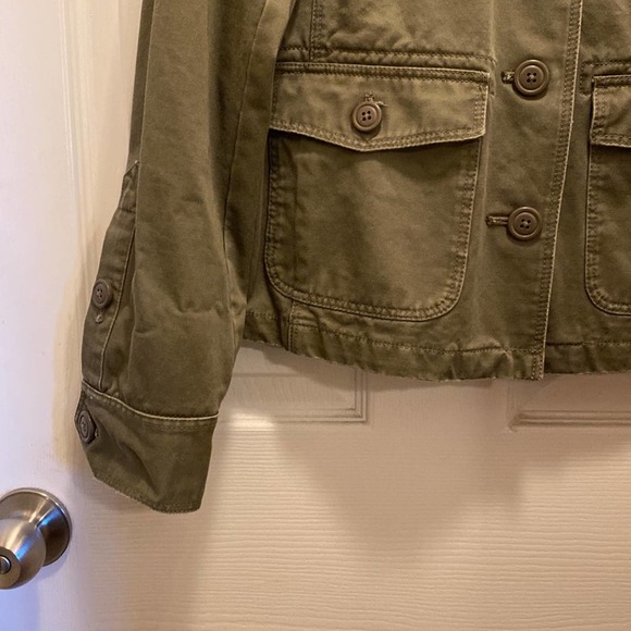 Women’s J Crew Green Utility Jacket - Small - Picture 2 of 12